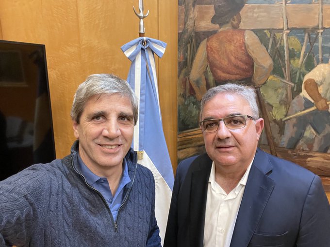 Amigos son los amigos/Jalil se reunió con Caputo: "Grandes proyectos, en minería sobre todo e industria textil"