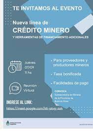 Buenos Aires: Lanzan línea de crédito especial para proveedores y productores mineros