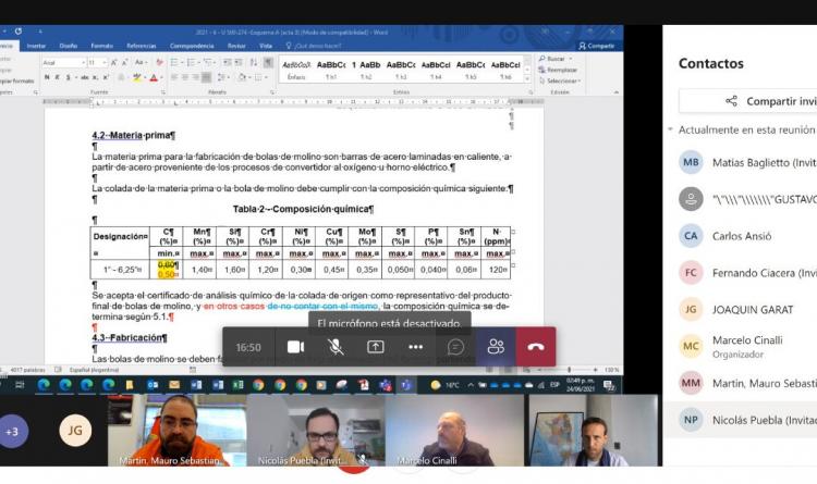 Continua el análisis técnico de bienes de Industria Nacional para la Mineria Argentina Continua el análisis técnico de bienes de Industria Nacional para la Mineria Argentina