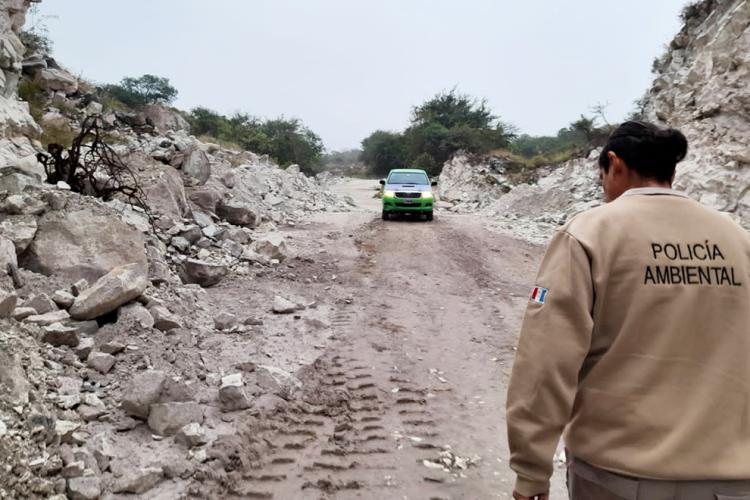 Córdoba: Policía Ambiental frenó actividades en cuatro canteras de Calamuchita