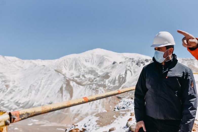 San Juan: El gobernador Uñac recorrió la mina Veladero