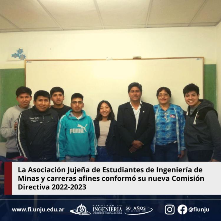 Jujuy: La Asociación Jujeña de Estudiantes de Ingeniería de Minas y carreras afines conformó su nueva Comisión Directiva 2022-2023