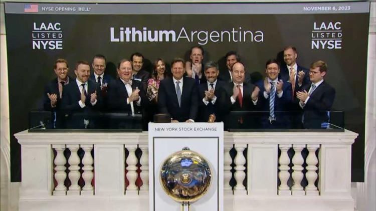 La empresa jujeña Lithium Argentina tocó la campana de apertura de la Bolsa de New York