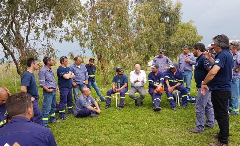 AOMA: Laplace se reunió con los trabajadores por el conflicto con Minerar