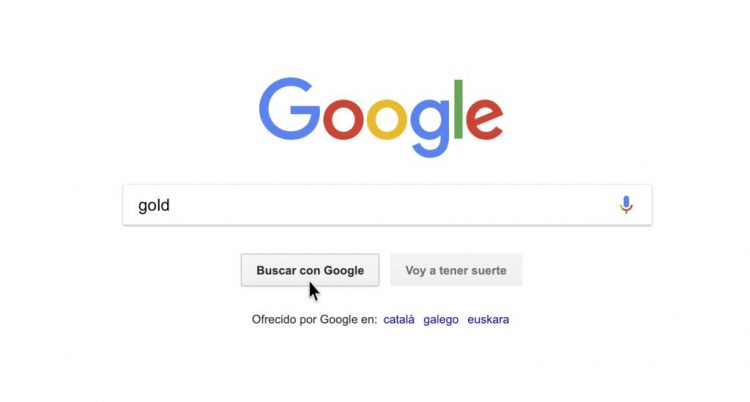 Las búsquedas de la palabra "oro" en Google se disparan y sobrepasan a las de "bitcoin"