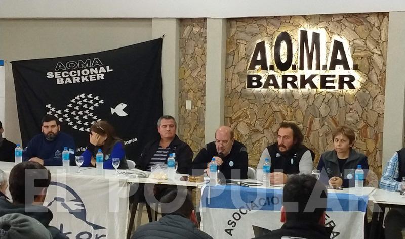 Llegó la solución del conflicto en Barker: AOMA logró que la planta siga funcionando