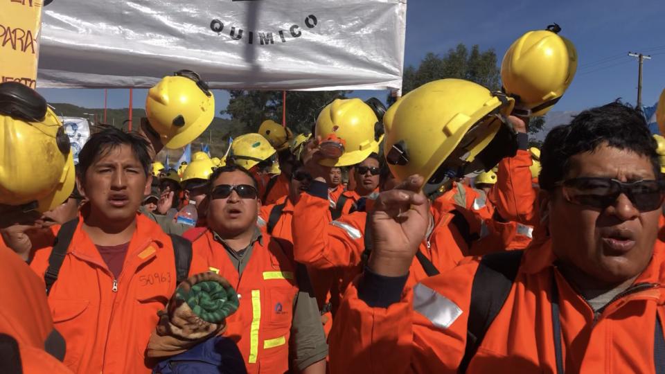 Jujuy: Marcha de protesta histórica de los trabajadores de Mina Aguilar