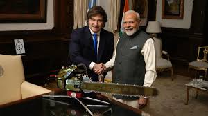 Milei y Modi acordaron profundizar la relación bilateral y aumentar el intercambio comercial entre Argentina e India Milei y Modi acordaron profundizar la relación bilateral y aumentar el intercambio comercial entre Argentina e India