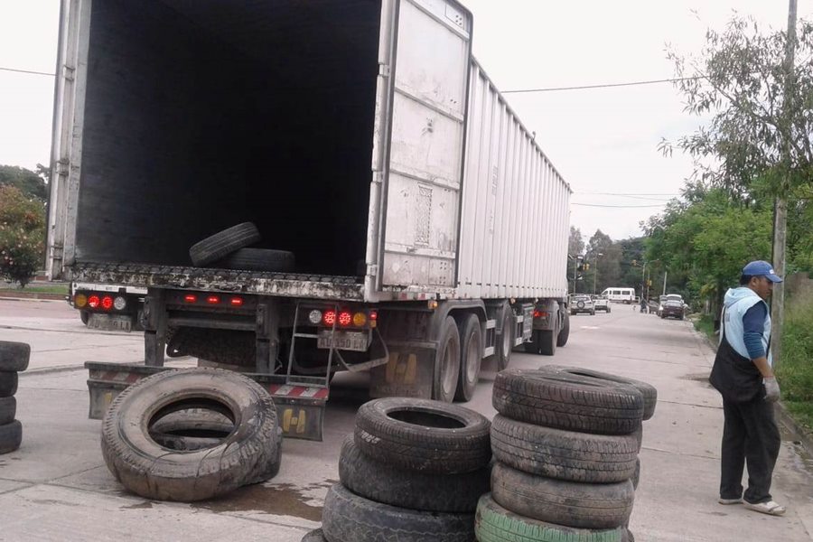 Jujuy: Toneladas de neumáticos se recolectaron en Monterrico