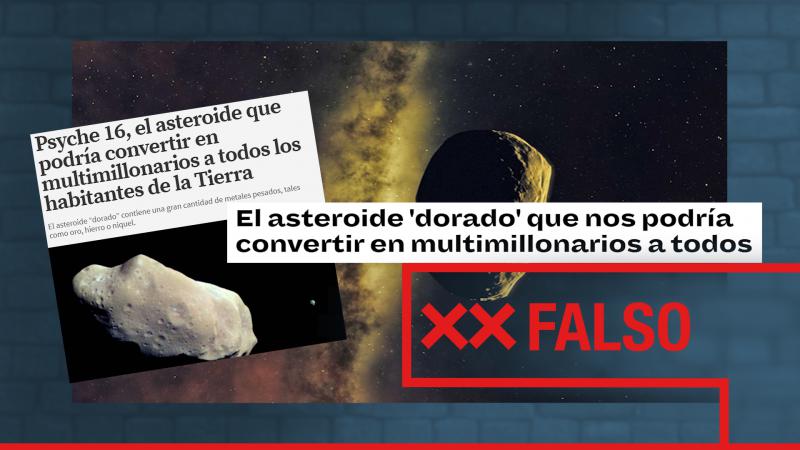 A seguir jugando al Loto: Desmienten que un asteroide de oro vaya a hacer millonarios a todos los habitantes de la Tierra