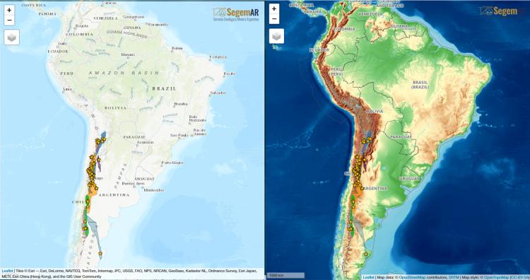 SEGEMAR: Nuevo Mapa Interactivo de Cinturones de Pórfido Cuprífero en Argentina