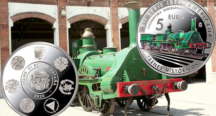 XII Serie Iberoamericana de la FNMT: los "trenes históricos" de siete países, en plata y a color