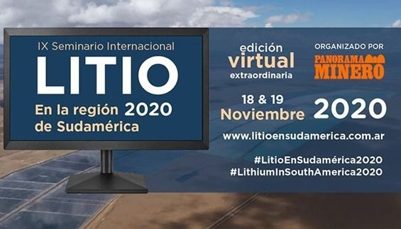 Comienza el 9º Simposio de Litio en Sudamérica bajo la modalidad virtual